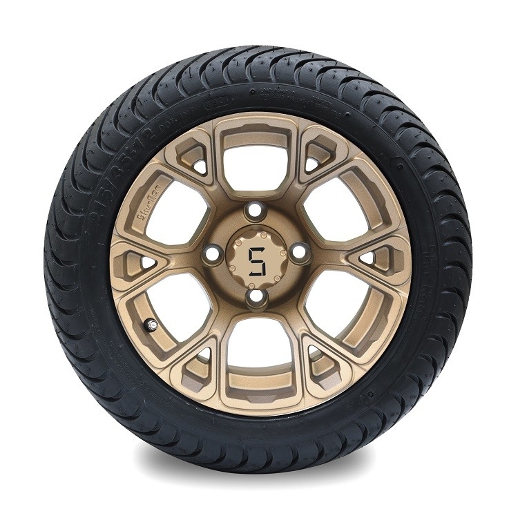 Bộ bánh và lốp xe golf 12 inch Combo 215/35-12 4PLY Đánh giá Đã được DOT phê duyệt