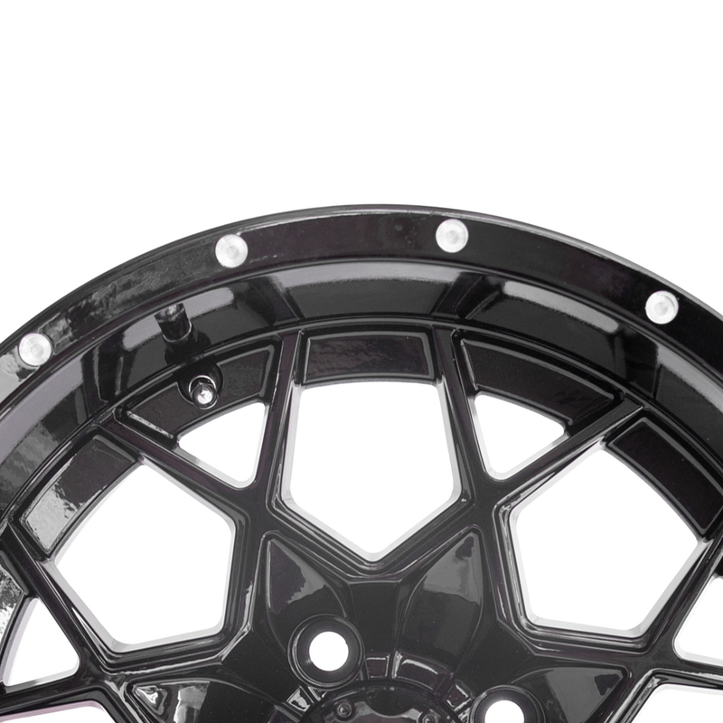 Vortex 14 Inch Golf Cart bánh xe nhôm bóng đen PCD 4/101.6