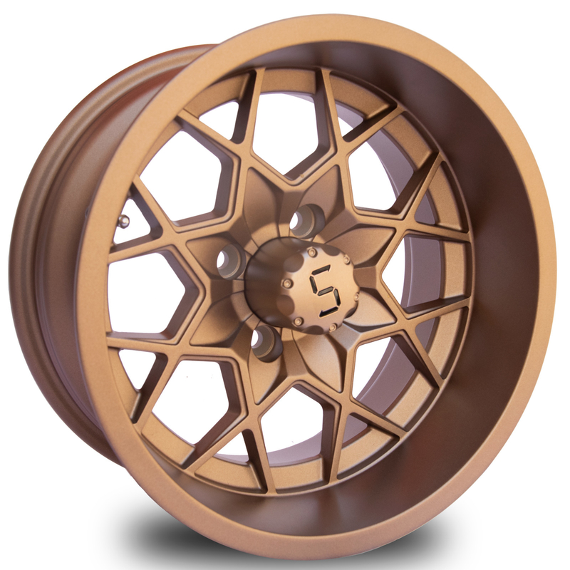 12 / 14 Inch đồng Golf Cart bánh xe nhôm 4X4 Bolt Mô hình -25 ET 101.6 PCD