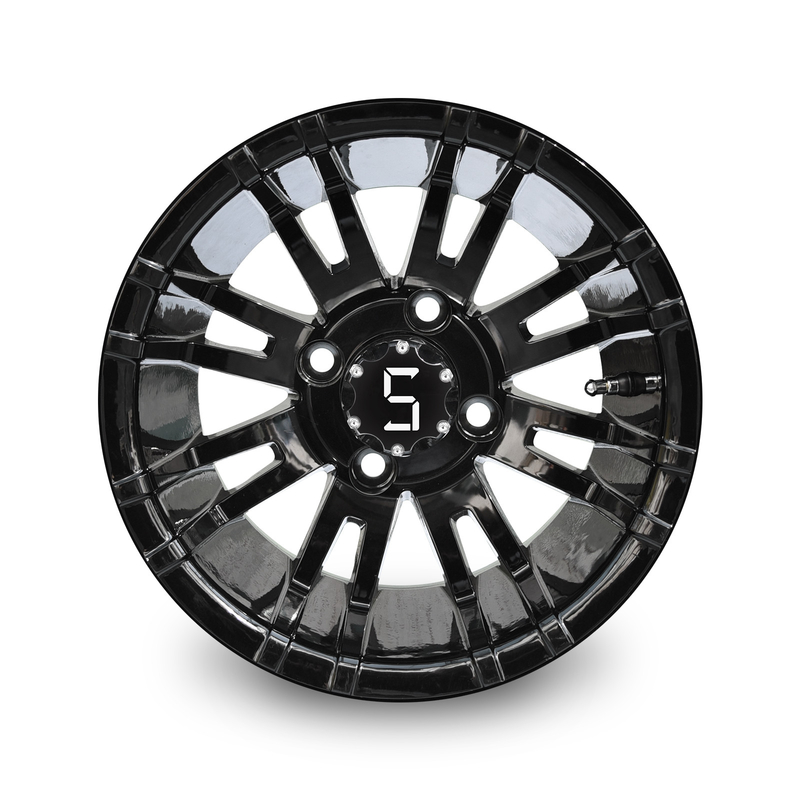 12 'Aluminium hợp kim bóng bánh xe đen cho xe câu lạc bộ, EZGO, YAMAHA xe gôn
