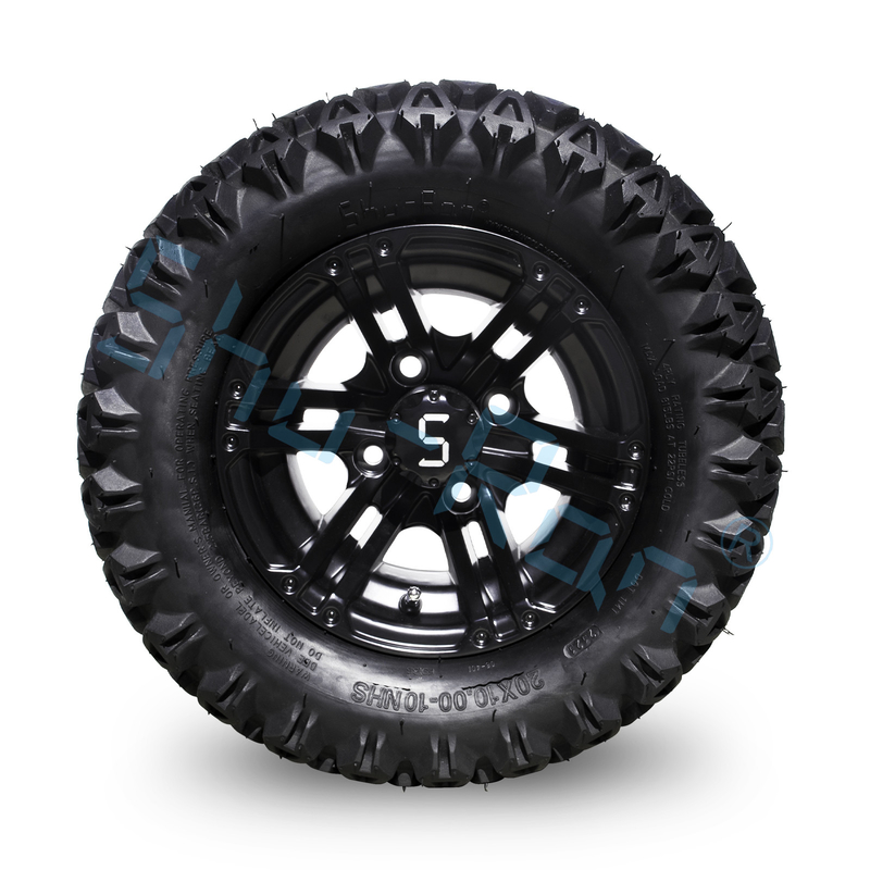 20 * 10-10 tất cả các địa hình xe gôn lốp và bánh xe hợp kim nhôm 10 inch 4 PLY Tubeless