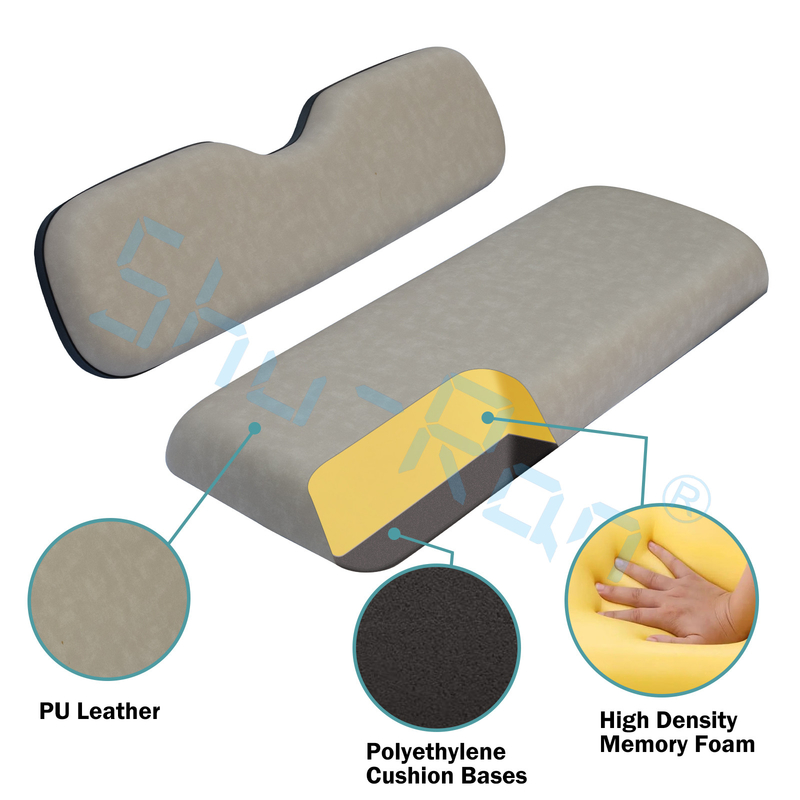Đệm ghế sau xe golf OEM PU Leather Memory Foam cho EZGO Club Car YMH