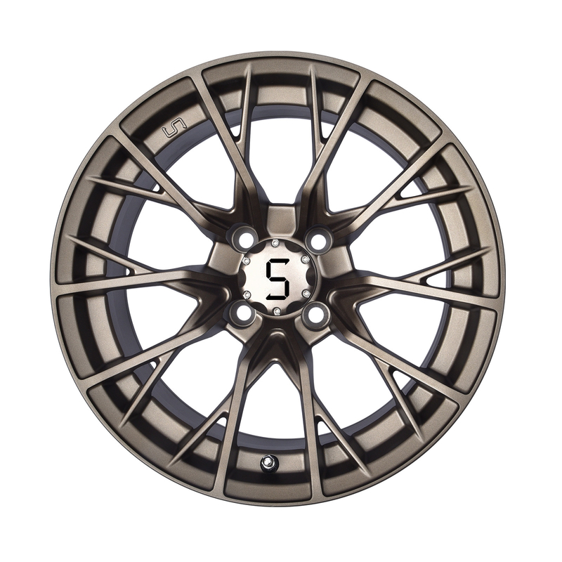 Gunmetal 14 Inch Golf Cart bánh và lốp 4/101.6 Bolt Shuran New Starshine-419