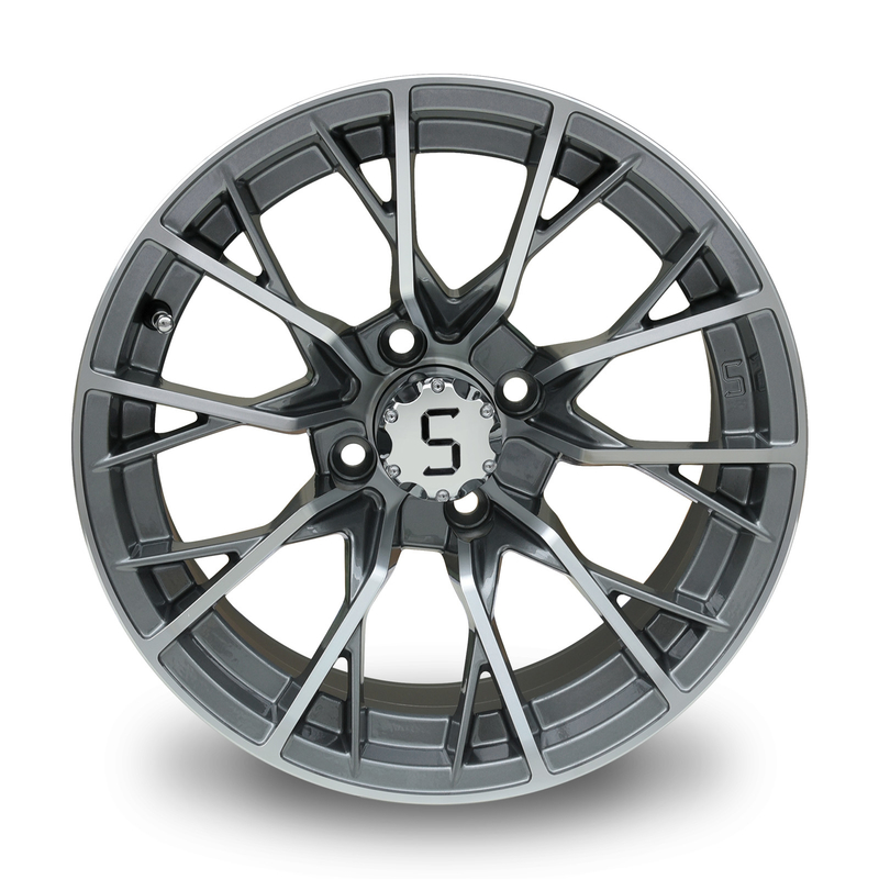 Hàng mới về Vành xe golf 14 inch đã gia công/ Xám nòng súng ET-25 Hỗ trợ tùy chỉnh