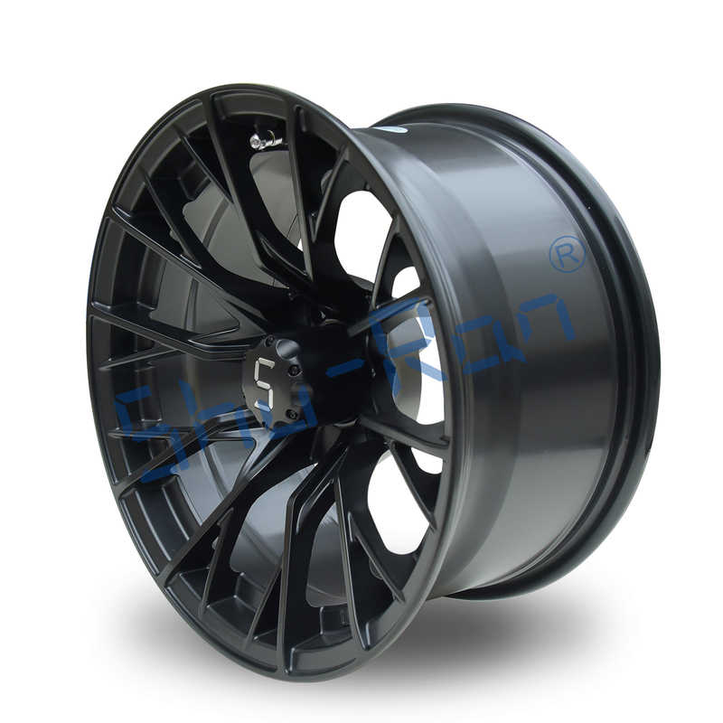 Shuran New 14' Rims Matte Black Aluminum Golf Cart Wheel 14x7 Toàn cầu 4 Bolt Pattern