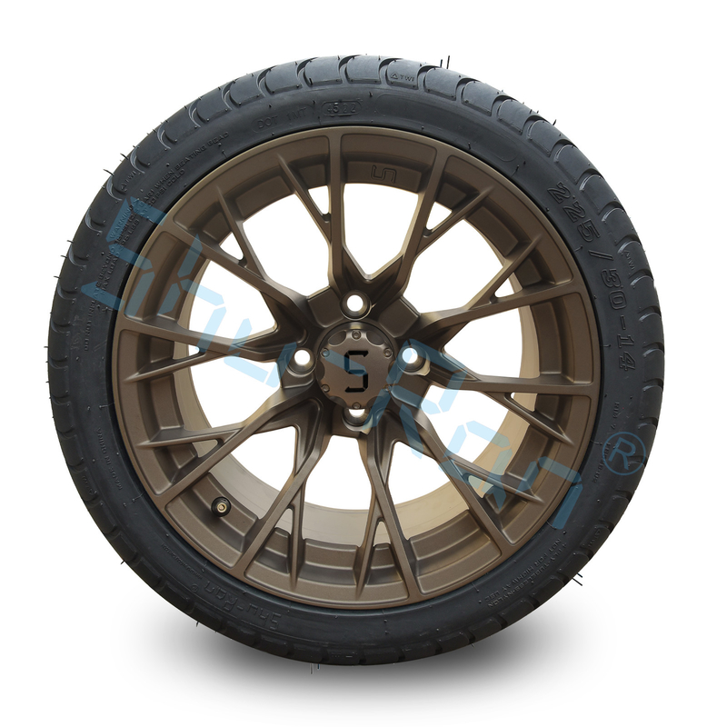 Bánh xe đồng 14'' tùy chỉnh, Lốp xe DOT được phê duyệt trên đường phố 225/30-14 cho Xe golf ATV
