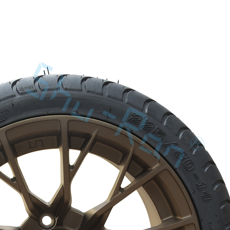 Bánh xe đồng 14'' tùy chỉnh, Lốp xe DOT được phê duyệt trên đường phố 225/30-14 cho Xe golf ATV