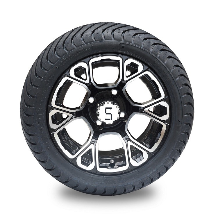 12 '' Máy chế / bóng đen xe gôn và 215/35-12 Low Profile DOT Street Lốp