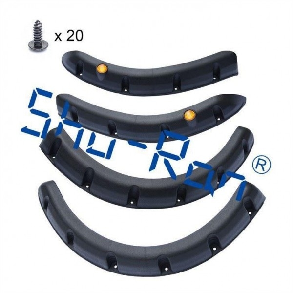 Đen Golf Cart phía sau và phía trước Fender Flares cho Yamaha, Set của 4