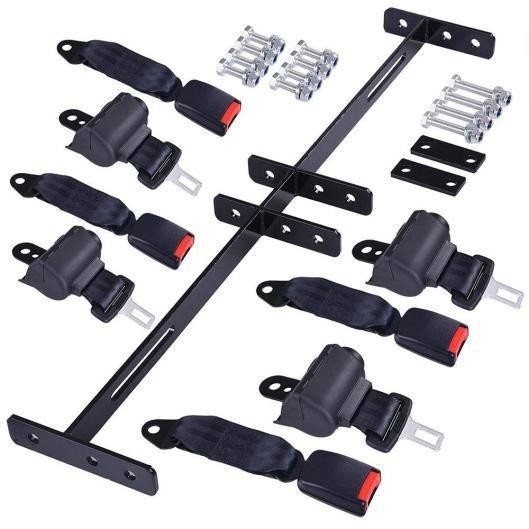 Bộ dụng cụ dây an toàn và giá đỡ có thể thu vào cho xe golf 4 chỗ Universal EZGO TXT Club Car Yamaha