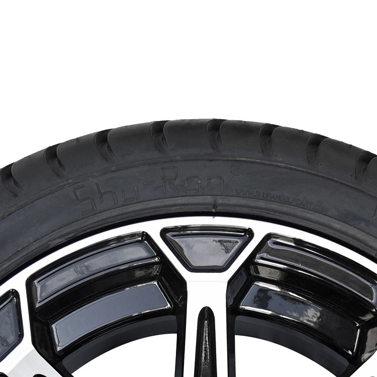Vành xe màu đen gia công 12 inch và cụm lốp 215/35-12 Không cần nâng