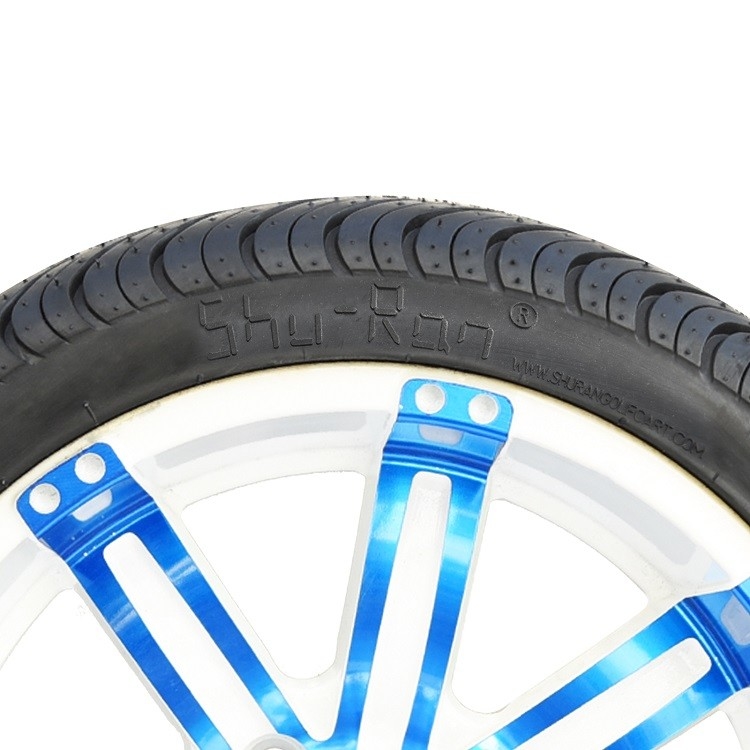 Vành xe màu xanh/trắng bóng 14'' và cụm lốp 225/30-14 Sơn điện di
