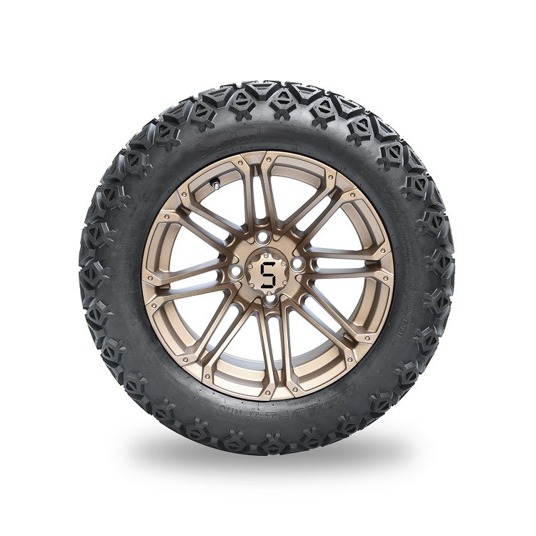 Bộ vành đồng 14'' và lốp 22x10-14 cho xe golf/ATV, không săm 4 lớp