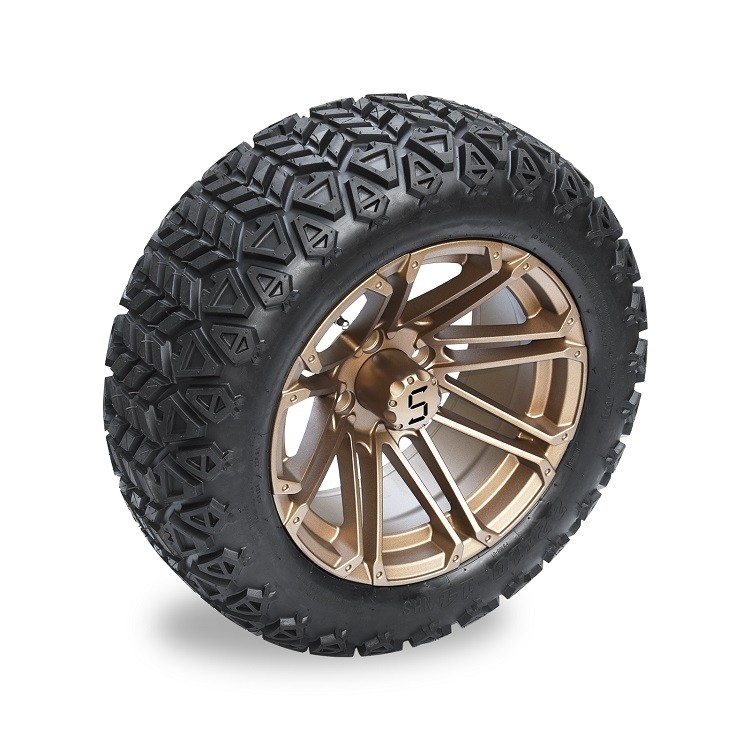 Bộ vành đồng 14'' và lốp 22x10-14 cho xe golf/ATV, không săm 4 lớp
