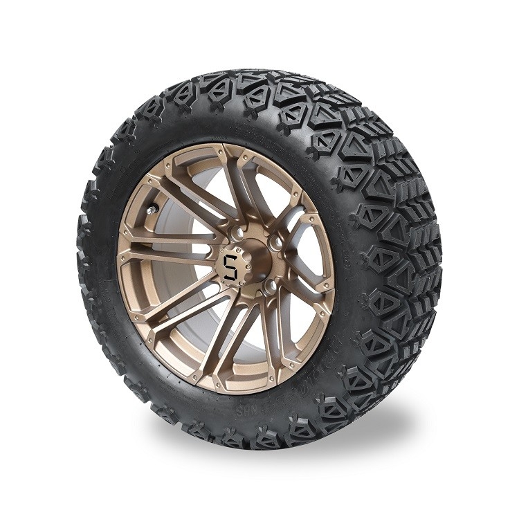 Bộ vành đồng 14'' và lốp 22x10-14 cho xe golf/ATV, không săm 4 lớp