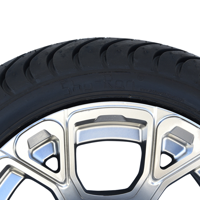 New Exclusive 12' Golf Cart Wheels And 215/35-12 DOT Street Tyres Combo 101.6 PCD -25 Offset