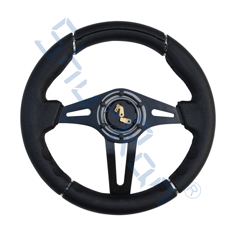 Golf Cart Challenger Black Grip/Black Spokes Lái tay lái cho Club Car, EZGO, và Yamaha