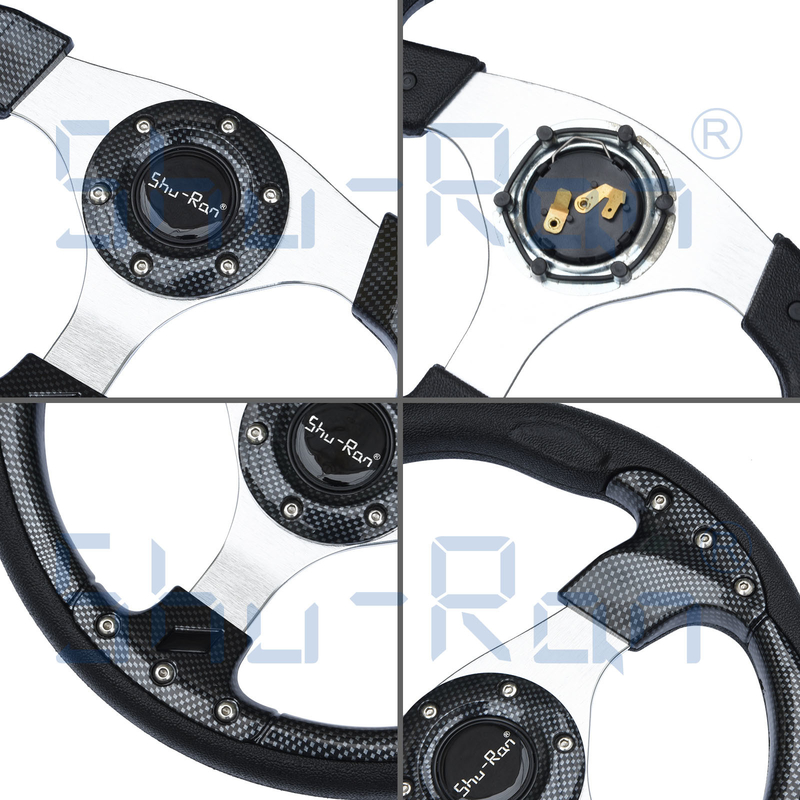 Golf Cart Racing Carbon Fiber Steering Wheel cho xe câu lạc bộ, EZGO, và Yamaha