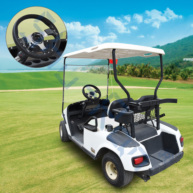 Golf Cart Racing Carbon Fiber Steering Wheel cho xe câu lạc bộ, EZGO, và Yamaha