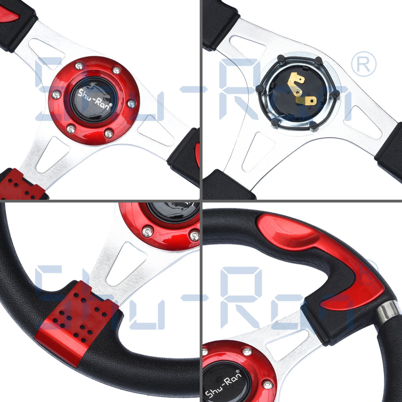 Golf Cart F1 Đỏ tay lái tùy chỉnh cho xe câu lạc bộ, EZGO, và Yamaha