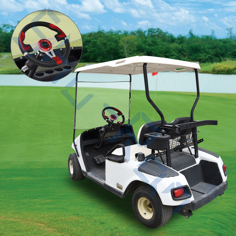 Golf Cart F1 Đỏ tay lái tùy chỉnh cho xe câu lạc bộ, EZGO, và Yamaha