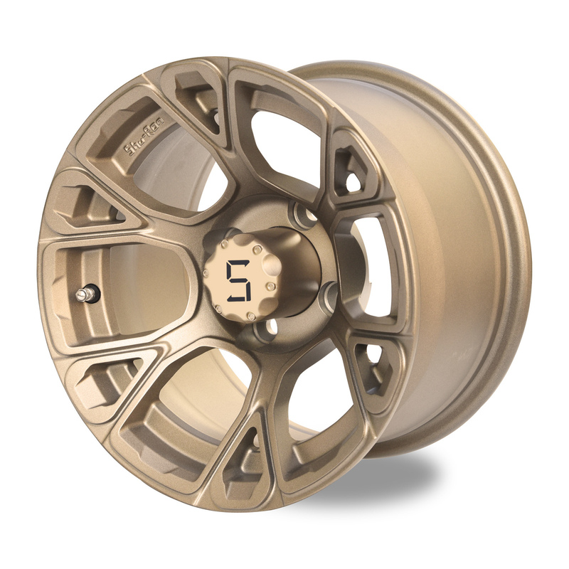 Vành xe golf 12 inch màu đồng ET -25mm Lỗ bu-lông 4x4 PCD 101.6