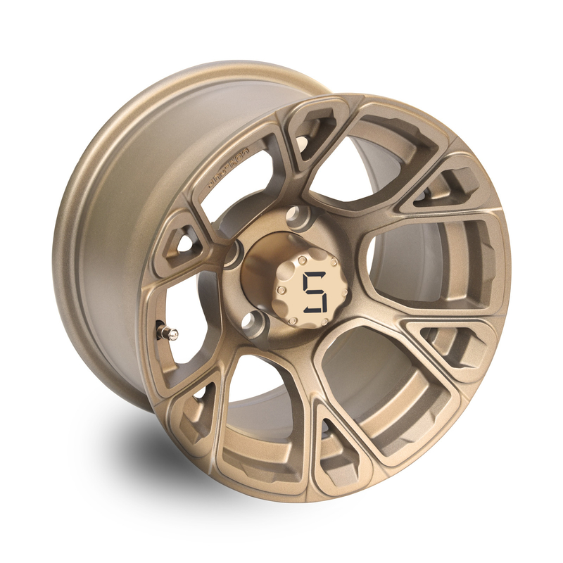Vành xe golf 12 inch màu đồng ET -25mm Lỗ bu-lông 4x4 PCD 101.6