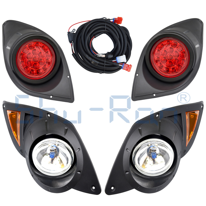 Golf Cart Basic Light Kit cho Yamaha Drive, đèn pha Halogen và đèn sau LED