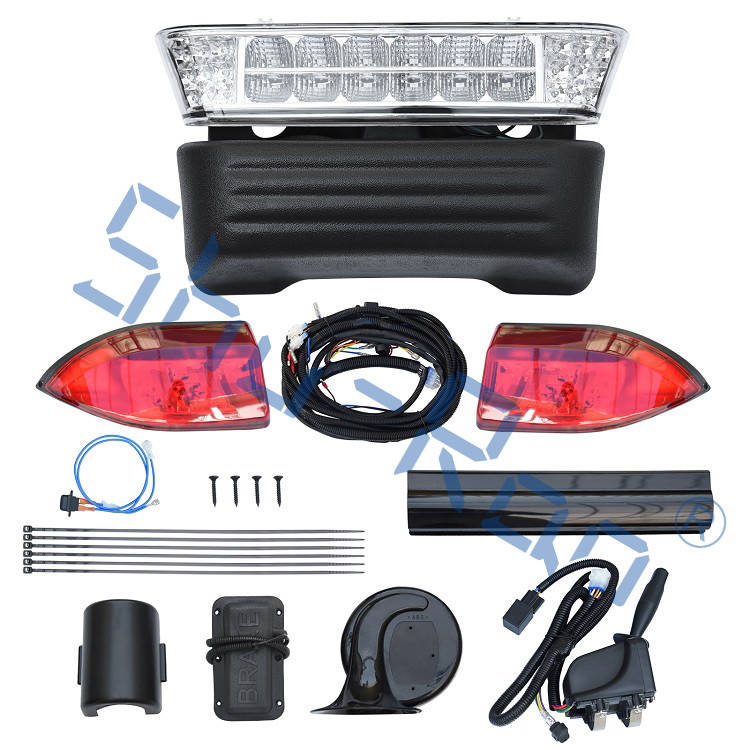 Bộ Đèn LED Golf Cart Deluxe Cho Precedent, Với Đèn Pha Đèn Hậu Đèn Xi Nhan Công Tắc Còi